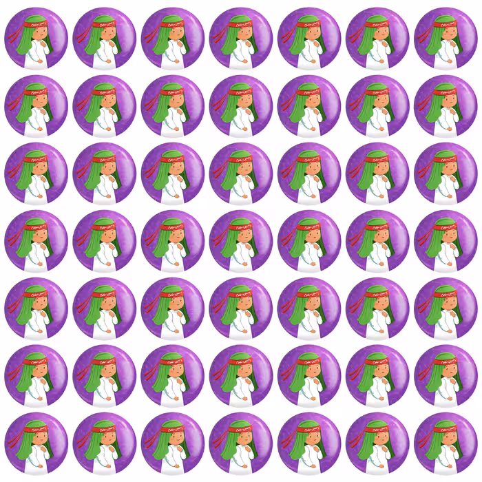 مگنت خندالو طرح محرم و اربعین امام حسین کودکانه کد 7688 مجموعه 50 عددی