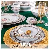 سرویس چینی پردیس طرح سویل 102 پارچه کد 805