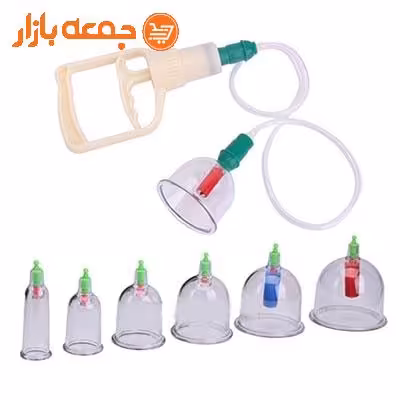 بادکش 6 سر شلنگ دار