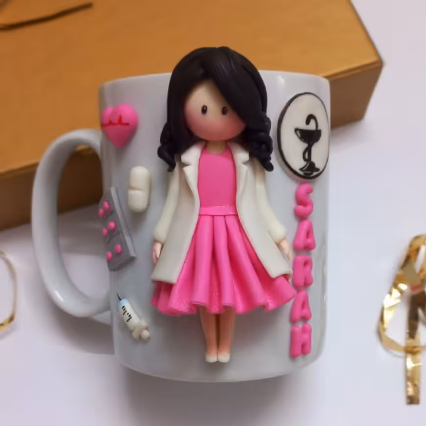 ماگ مشاغل داروساز با خمیر ایتالیایی