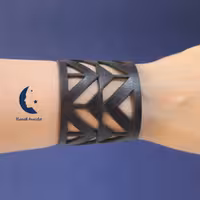 دستبند چرم طبیعی گاوی مدل M-201  