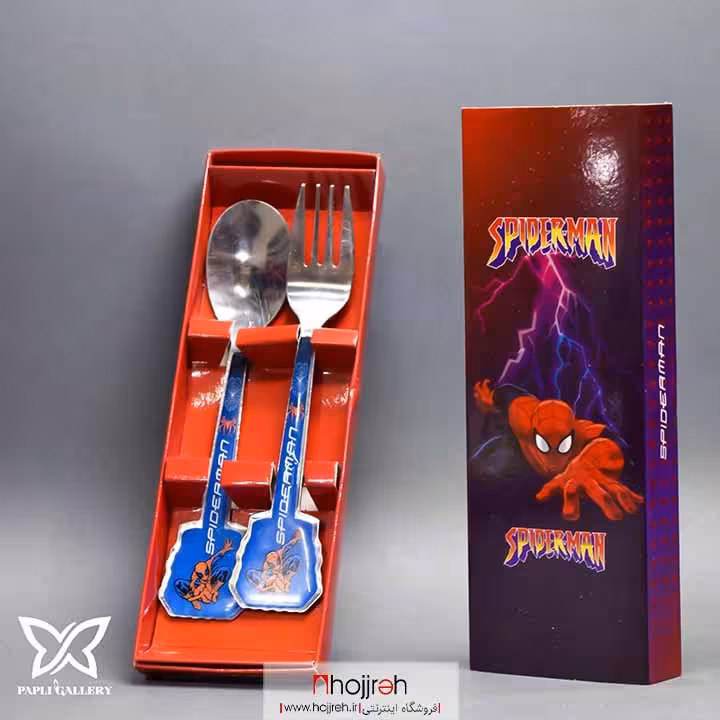 اطلاعات ، قیمت و خرید قاشق و چنگال کودک طرح مرد عنکبوتی اسپایدرمن کد P45