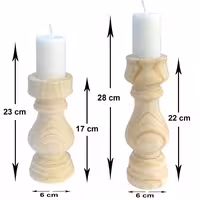 شمعدان چوبی