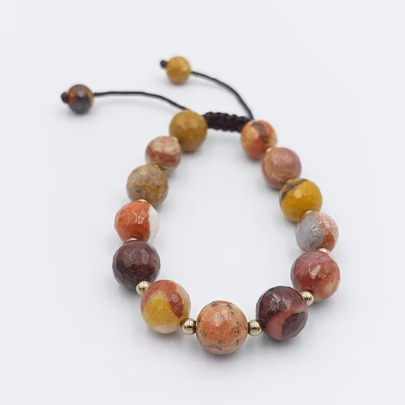 دستبند سنگ جاسپر موکائیت کد 20517