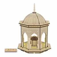 پازل سه بعدی چوبی سقاخانه اسماعیلی طلایی چراغ دار (پس کرایه)