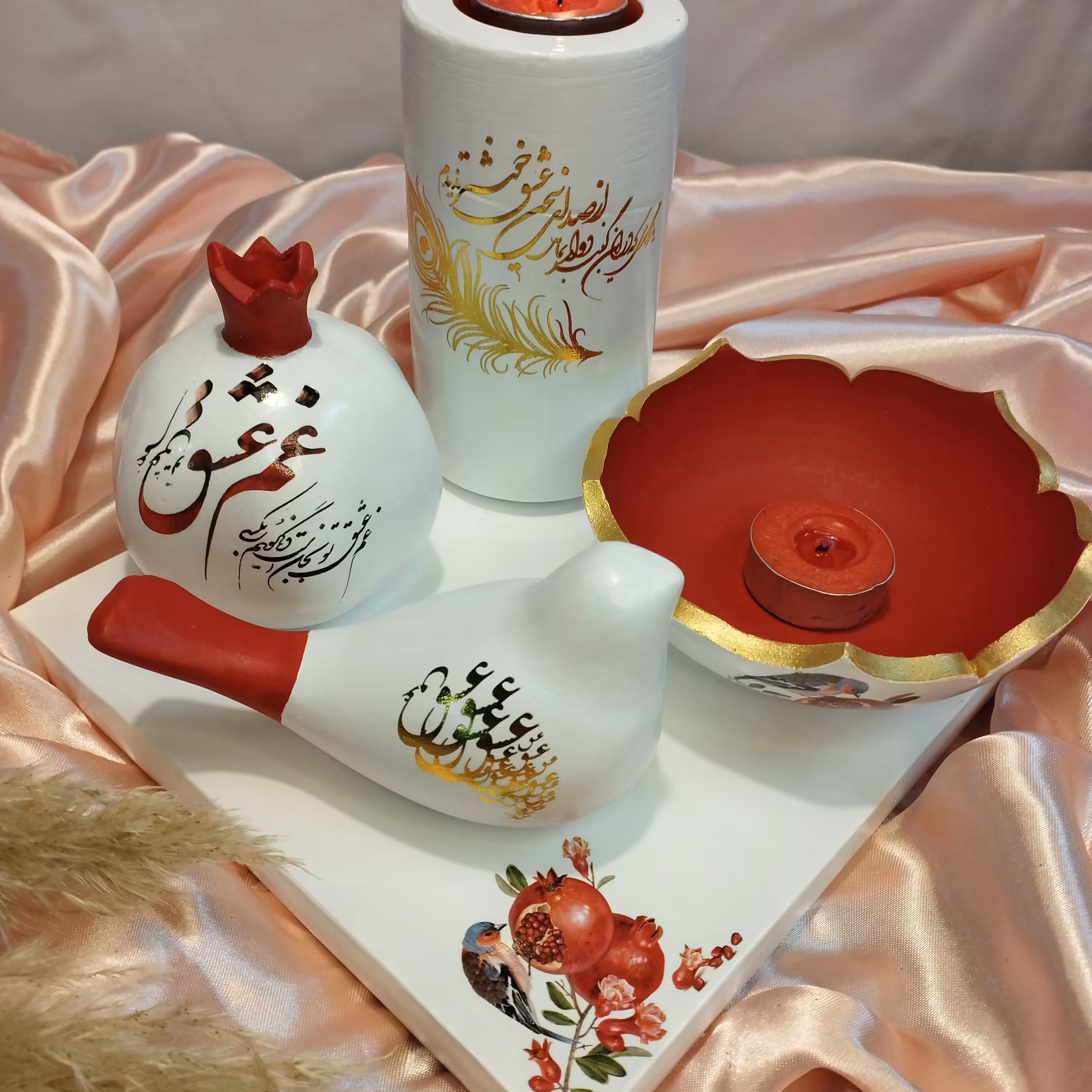 جاشمعی سفالی یلدایی