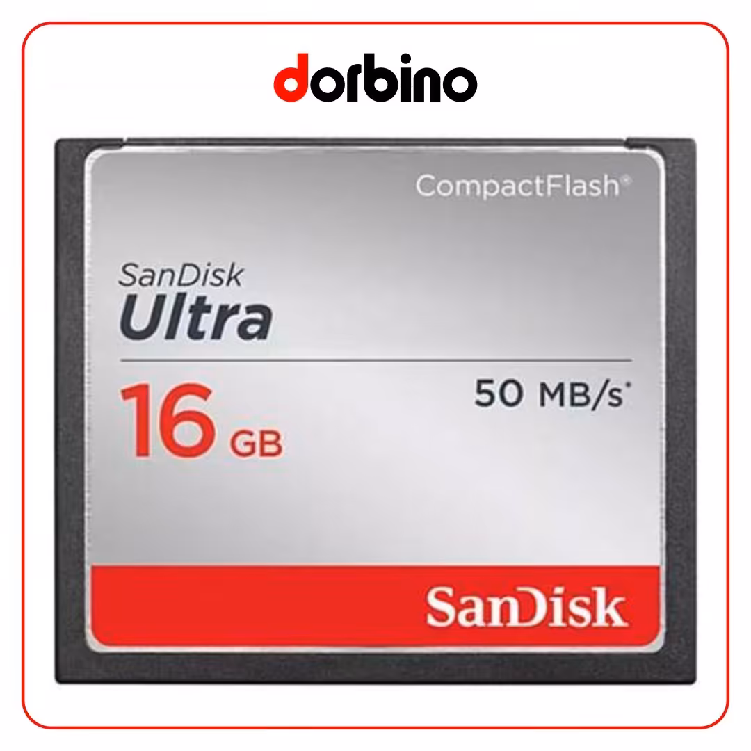 کارت حافظه SanDisk CF Ultra 16GB /50(MB/s)/333X - فروشگاه دوربین دوربینو
