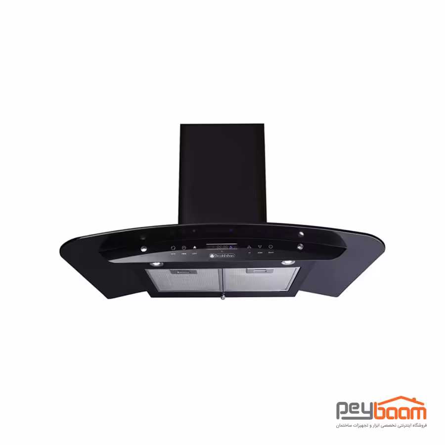 هود شومینه ای درخشان مدل ترافی سایز 90 سانتی متر