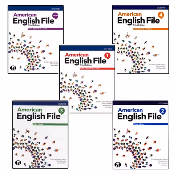 کتاب American English File 3rd اثر جمعی از نویسندگان انتشارات هدف نوین 5 جلدی