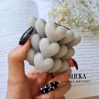 شمع مکعب قلبی شوکا