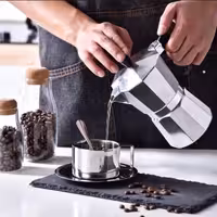 قهوه جوش آلومینیومی روگازی