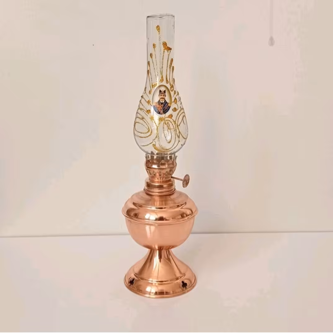 چراغ گردسوز مسی ساده طرح سنتی نانو شده