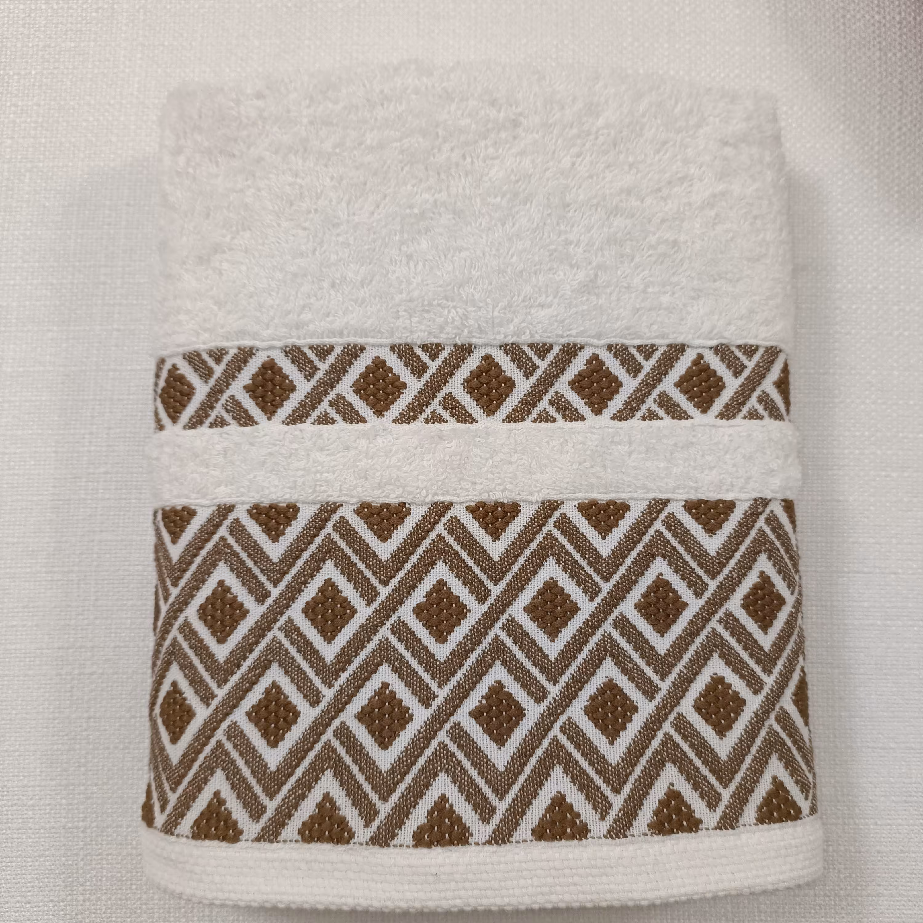 حوله دستی بهباف آذر  مدل الماس سایز 40 در 78 سانتیمتر کد 05