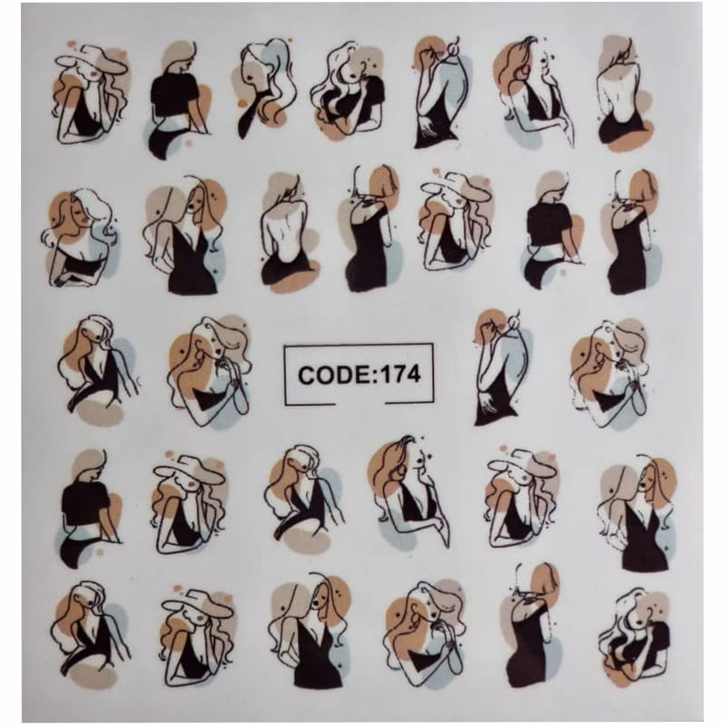 لنز ناخن کد 174