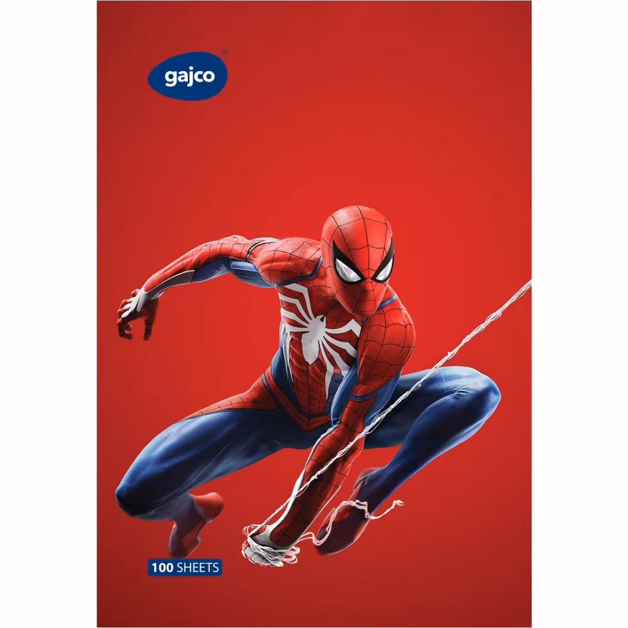 دفتر 100 برگ گاجکو طرح مرد عنکبوتی با رایحه شکلات