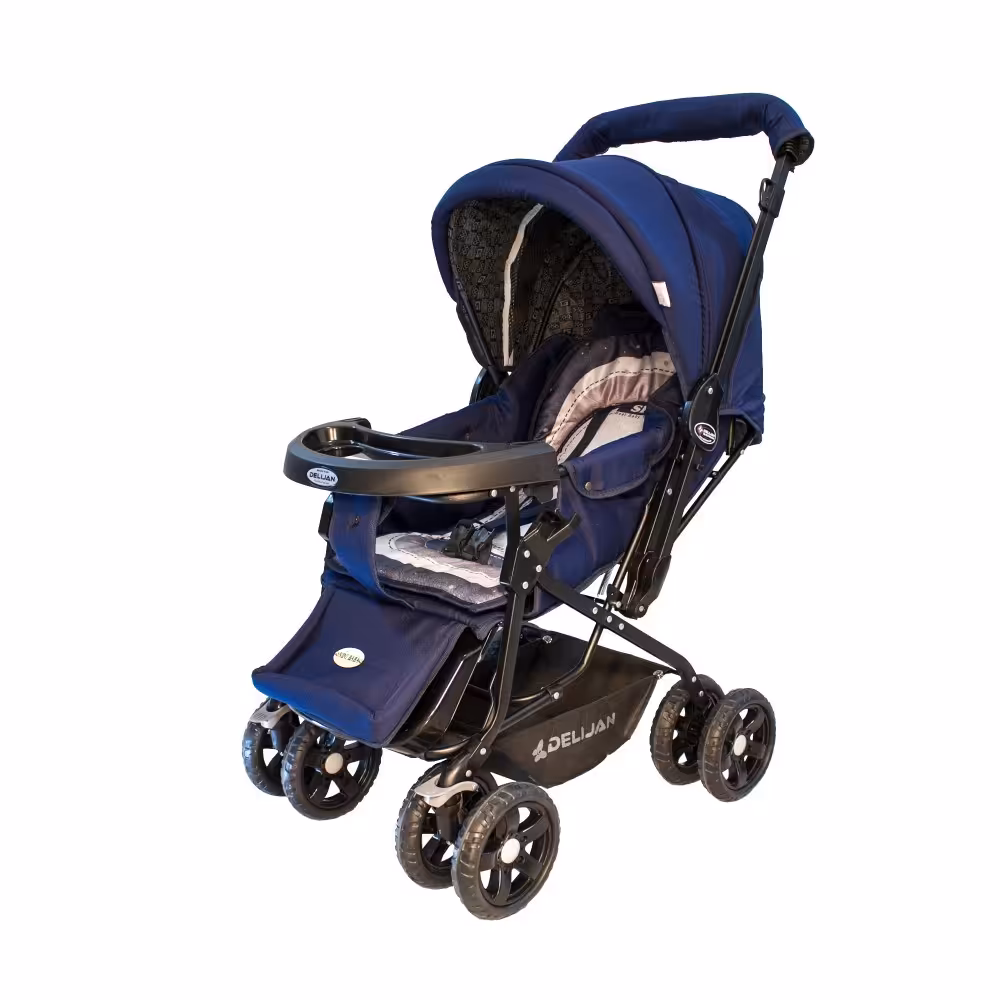 کالسکه دلیجان مدل 130 طرح sky سرمه ای