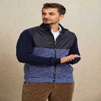 سافت شل و پلار آبی مردانه ژاکت عرق اورجینال اسمایل SMILE