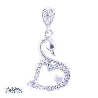  آویز گردنبند نقره زنانه مدل قو AMT-M059 