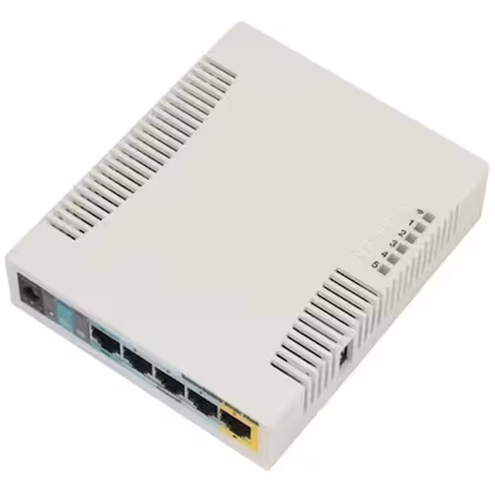 اکسس پوینت بیسیم میکروتیک مدل RB951Ui-2HnD استوکRB951Ui-2HnD 2.4Ghz Wireless SOHO Gigabit Access Point