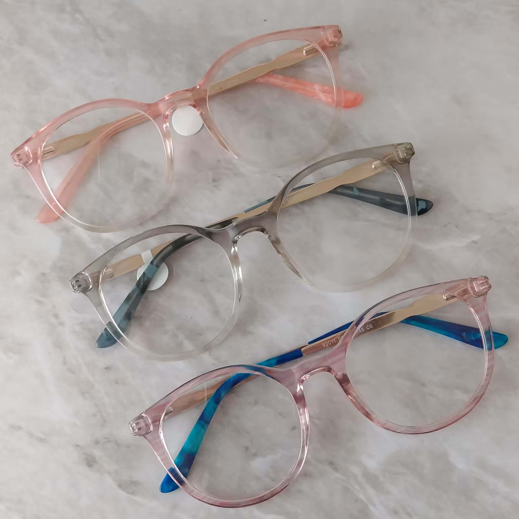 عینک طبی زنانه ومردانه کائوچویی تی آر 90 دسته فنردار