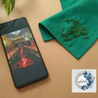 دستمال اشک تترون گلدوزی شده رؤیایآبی