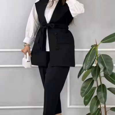 ست سه تیکه وست شومیز،شلوار مازراتی و داکرون