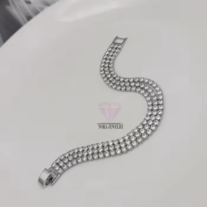 دستبند تنیسی 3 ردیفه