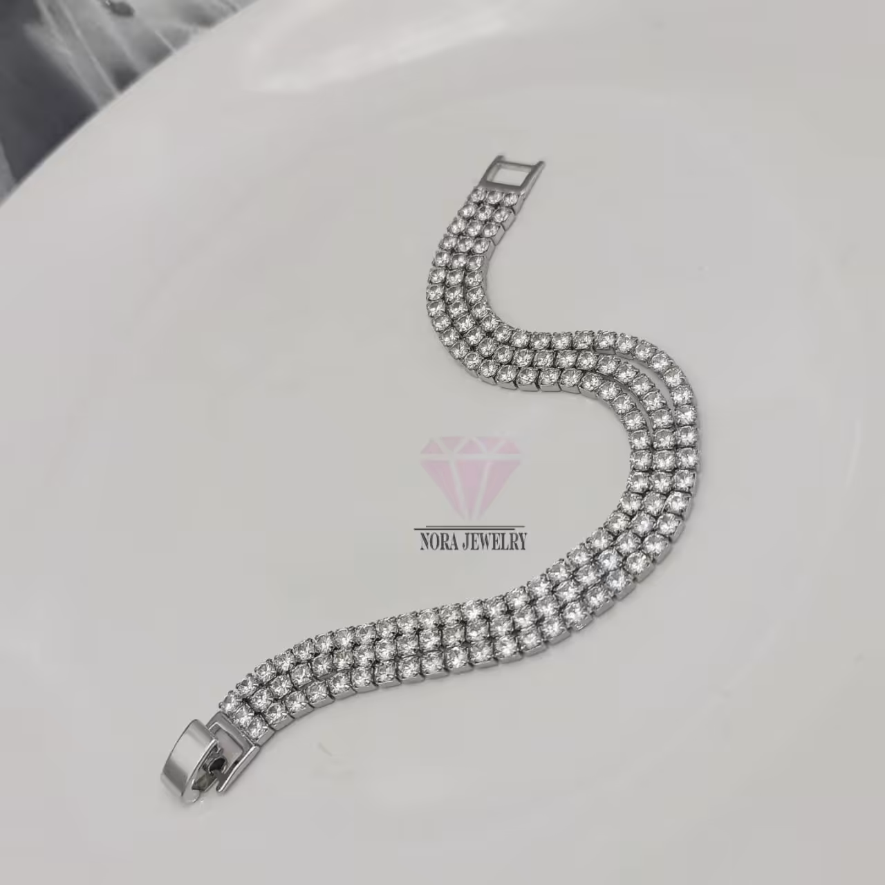 دستبند تنیسی 3 ردیفه