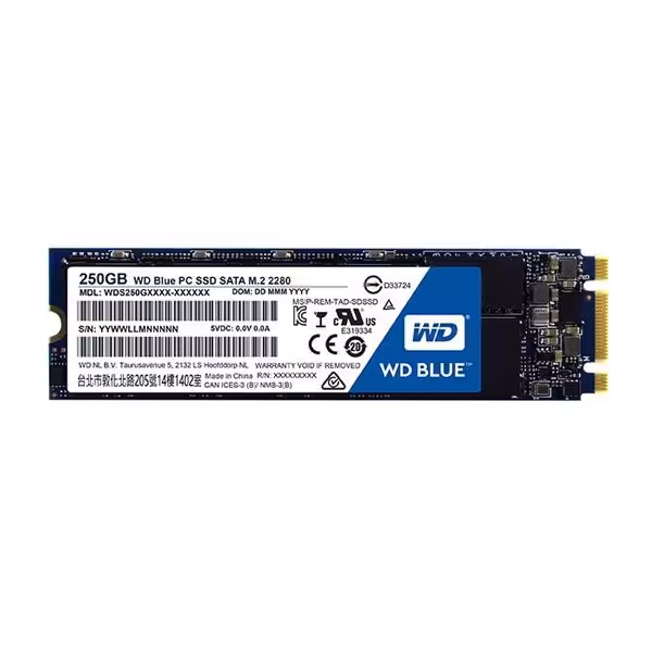 حافظه SSD وسترن دیجیتال مدل BLUE WDS250G1B0B M.2 250GB