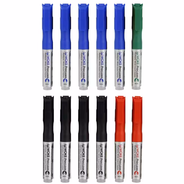 ماژیک وایت برد ووک مدل WO-6600 - ProCLEAN بسته 12 عددی