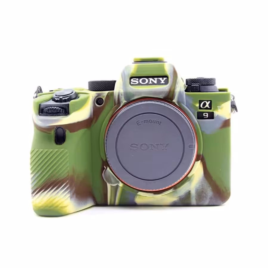 کاور سیلیکونی سونی Silicon cover of Sony camera A9MII/A7R IV رنگ سبز ارتشی