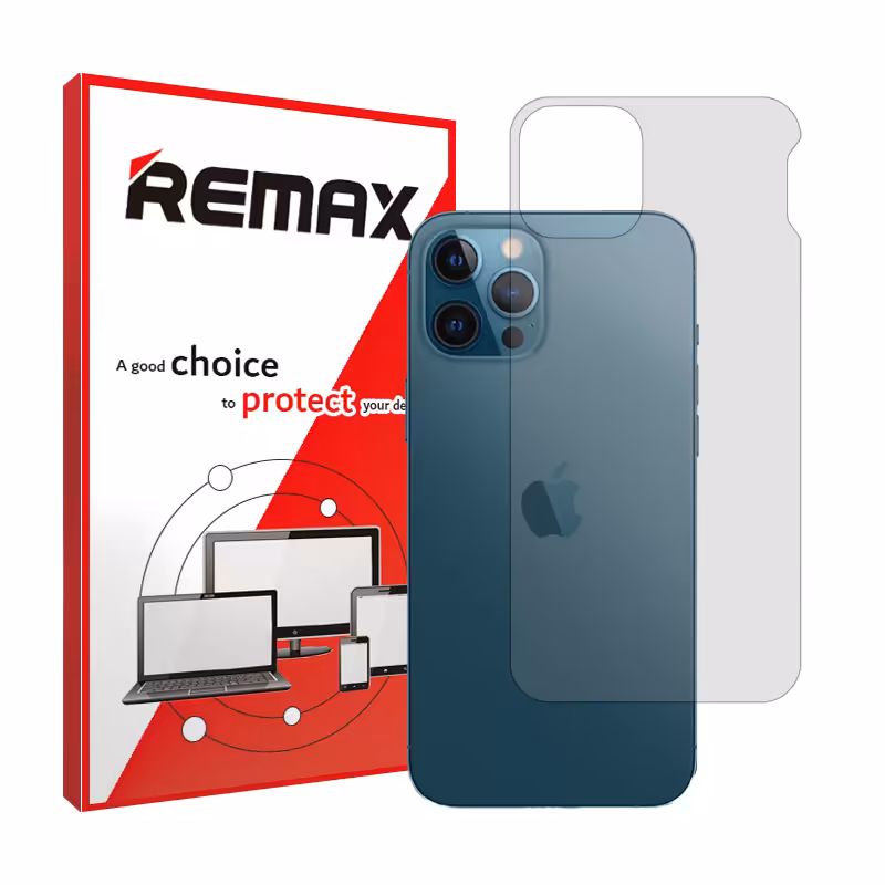 گلس پشت گوشی اپل iPhone 12 Pro Max مدل هیدروژلی شفاف برند ریمکس کد S