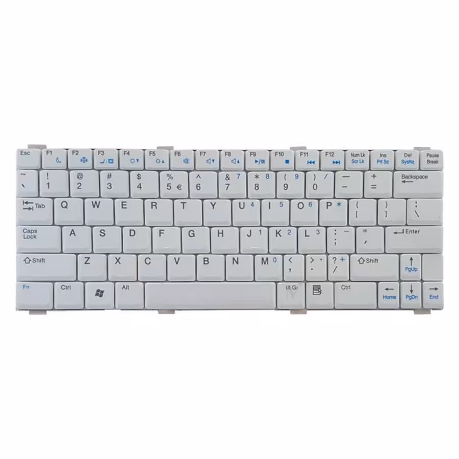 کیبورد لپ تاپ دل مدل Inspiron 1200 سفید