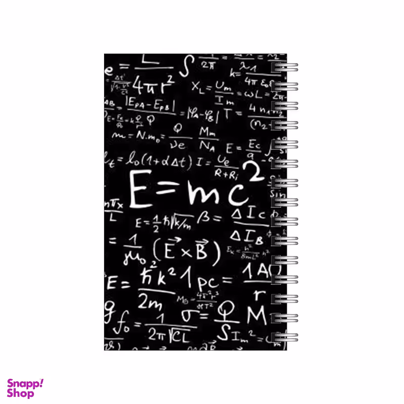 دفترچه یادداشت مدل to do list طرح فیزیک و قانون نسبیت انیشتین کد 6481134