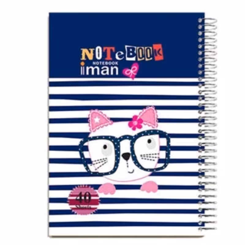 پک 6 عددی دفتر 40 برگ فانتزی طلقی ایمان کد 9401