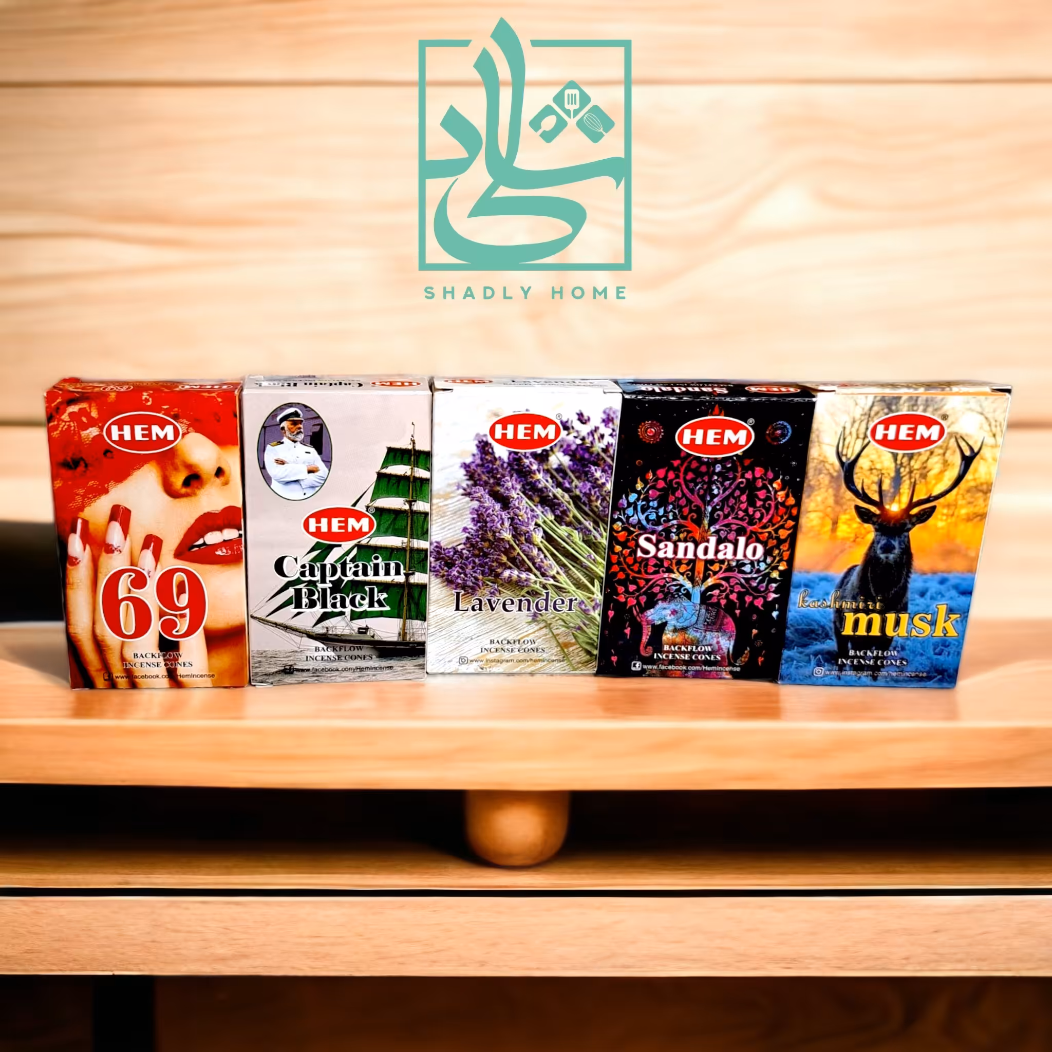 عود آبشاری وارداتی برند HEM بهترین رایحه ها 