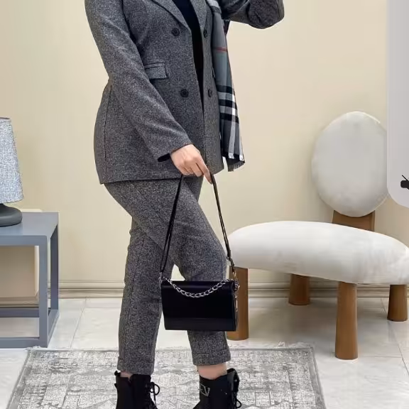 کت شلوار توییت ضخیم کد پر