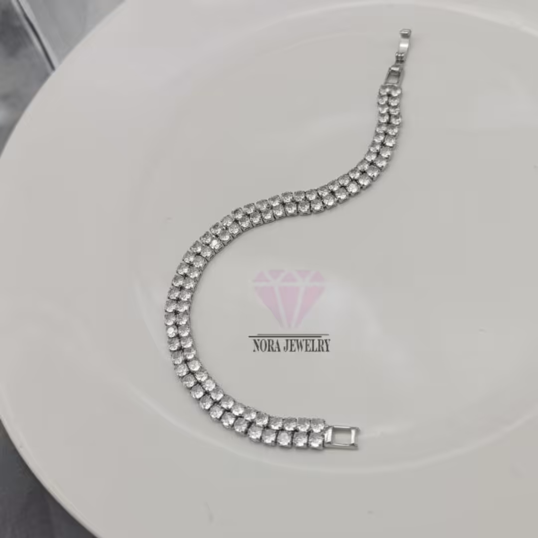 دستبند تنیسی دو ردیفه