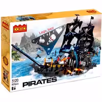 لگو کشتی سیاه ارواح و غول پیکر دزدان دریایی برند COGO 3120