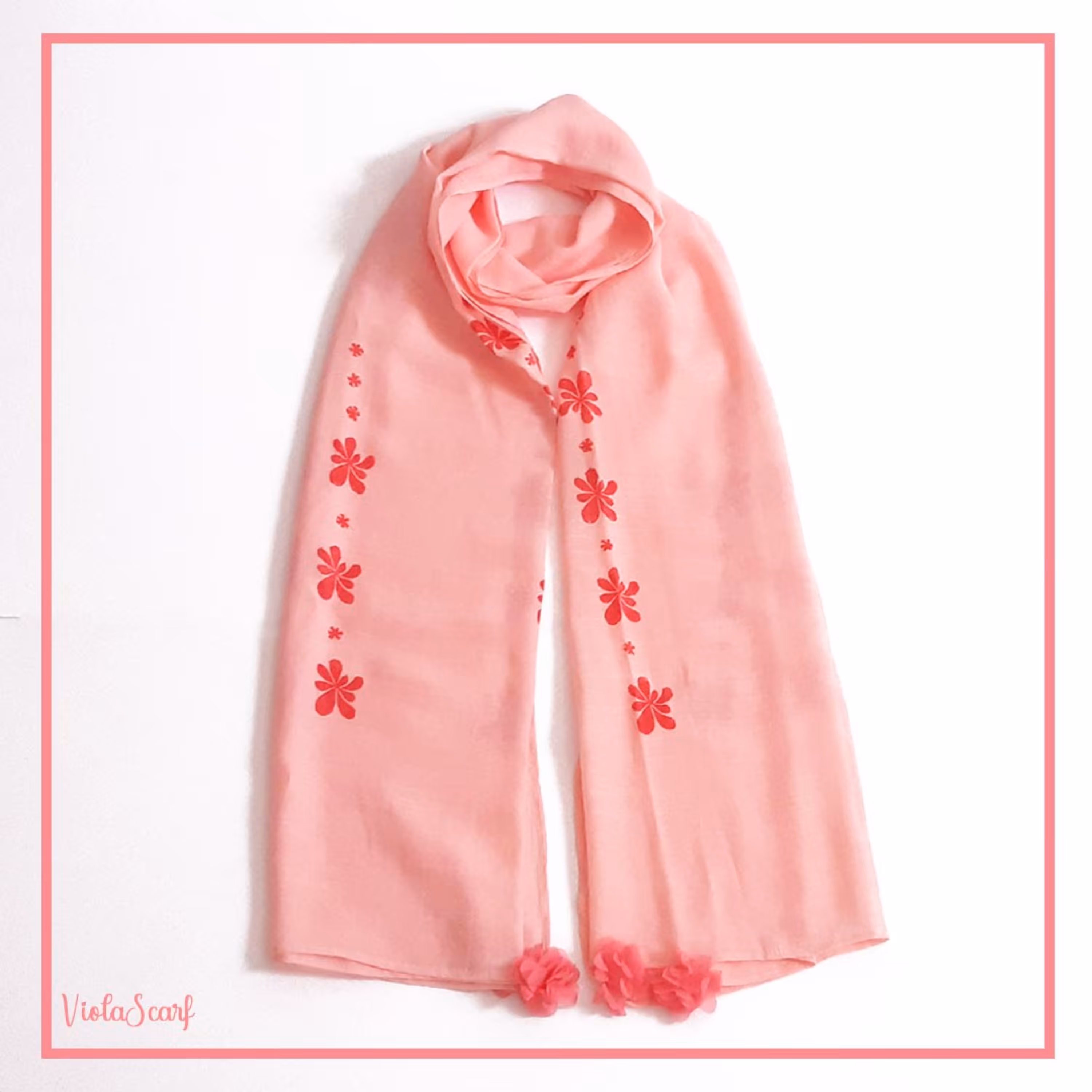 شال گلبهی چاپی