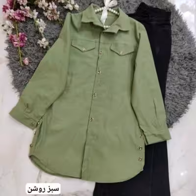 مانتو اسپرت زنانه کتان مدل پردیس