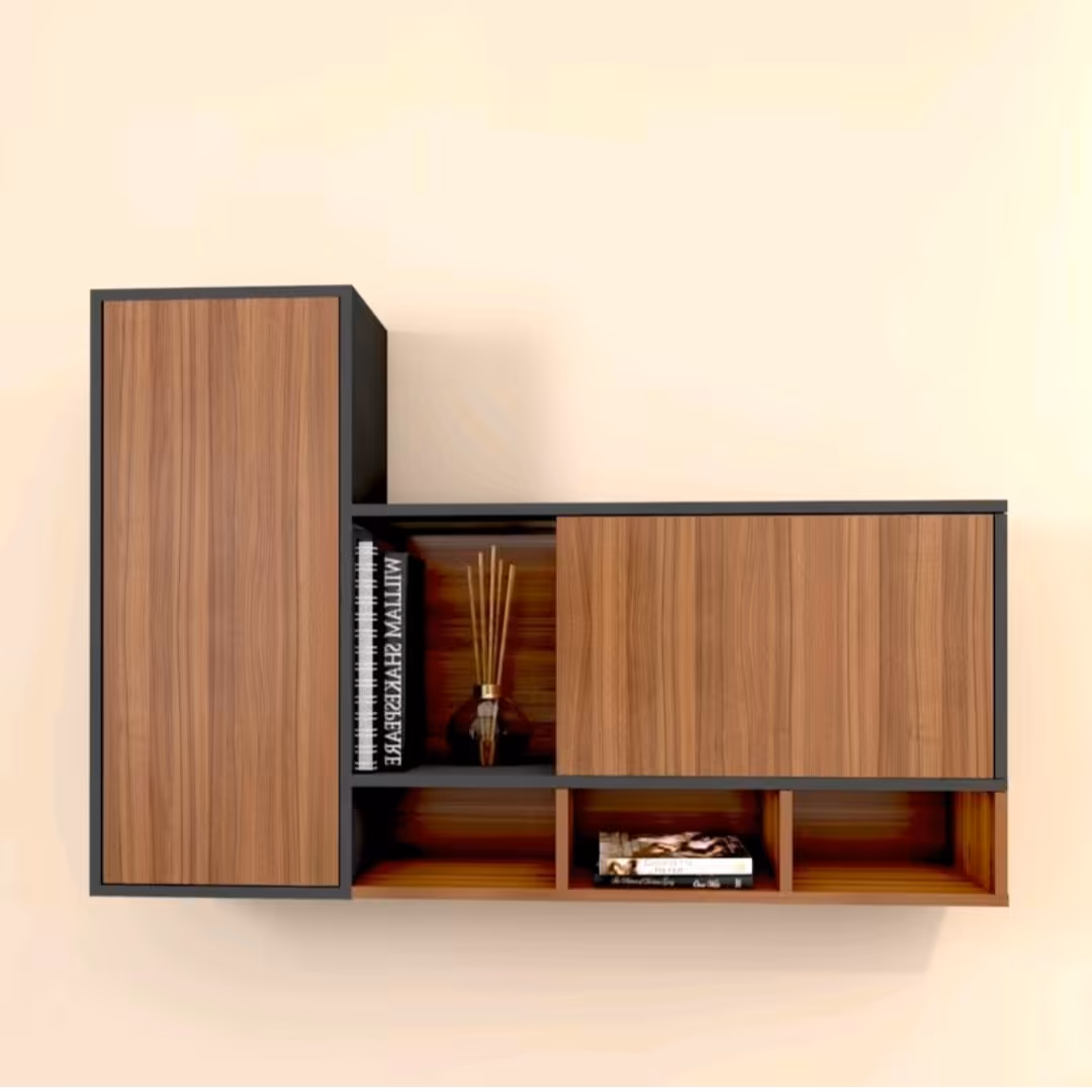 کنابخانه وباکس دیواری