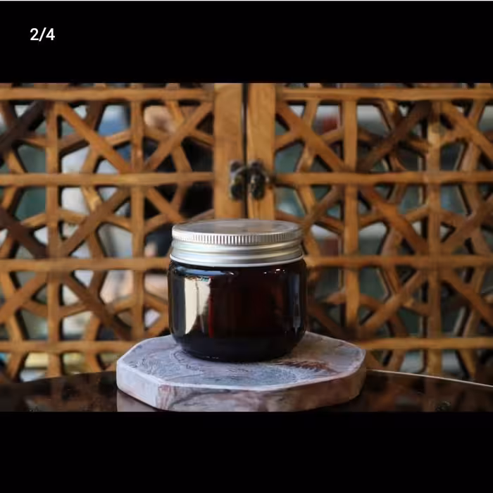 ظرف جار شمع و بطری شیشه ای بانکه قطر 7 ارتفاع 7 سانت