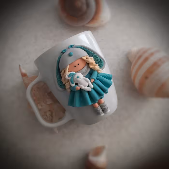 ماگ خرگوشی دخترانه‌.