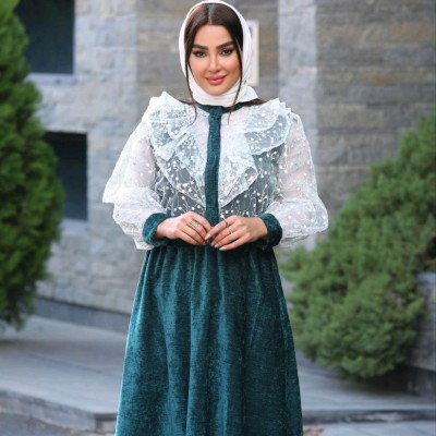 لباس مجلسی گیپور مناسب یلدا
