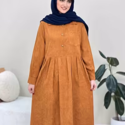 کفتان مخمل کبریتی زنانه