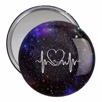 آینه جیبی خندالو مدل عاشقانه کد 6014