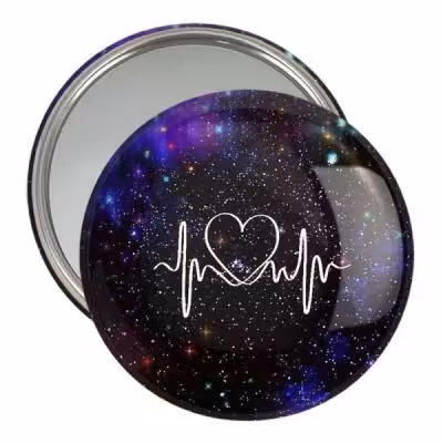 آینه جیبی خندالو مدل عاشقانه کد 6014