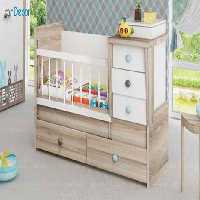 تخت خواب دو منظوره نوزاد و کودک  مدل H6122