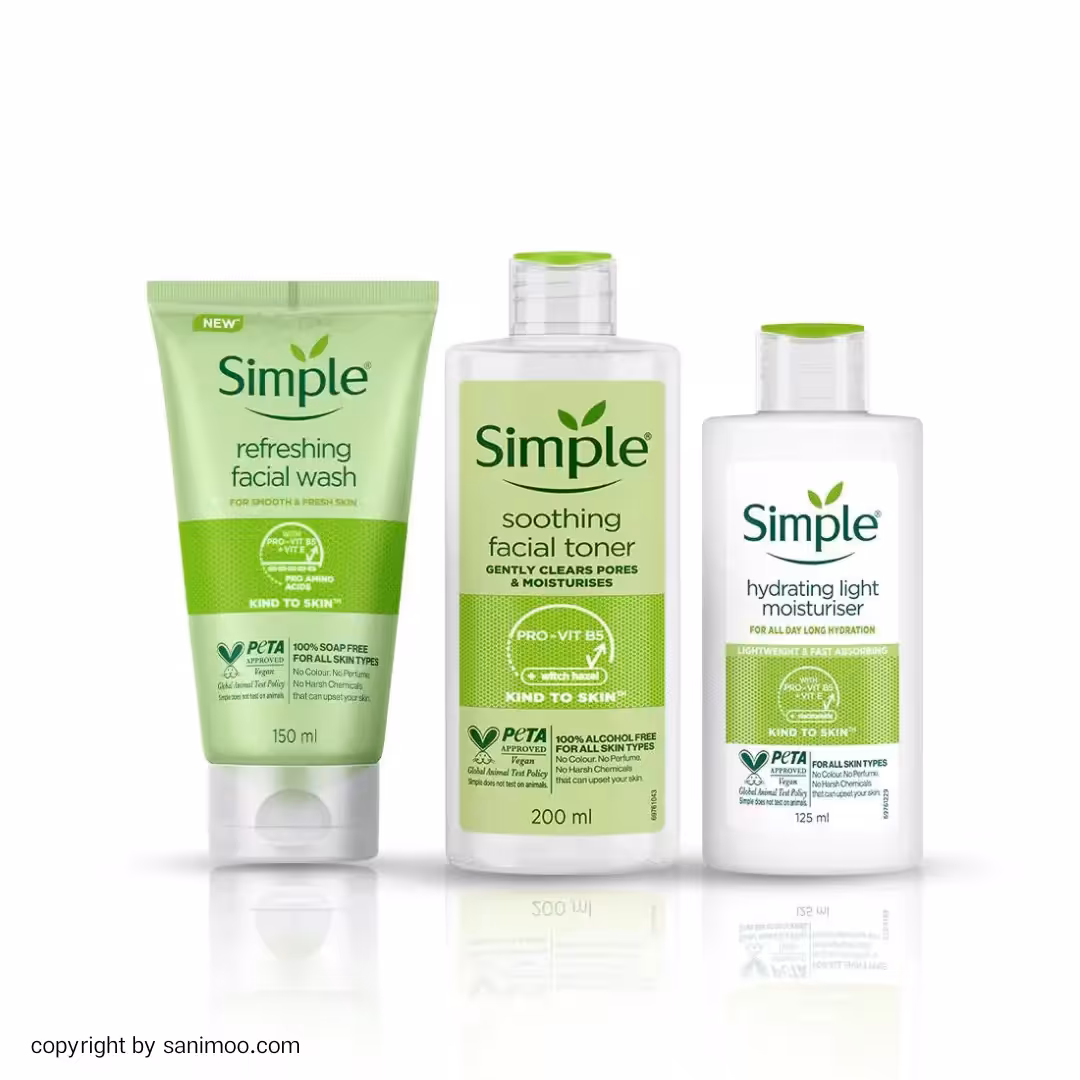 روتین پوستی سیمپل مناسب پوست چرب و دهیدراته